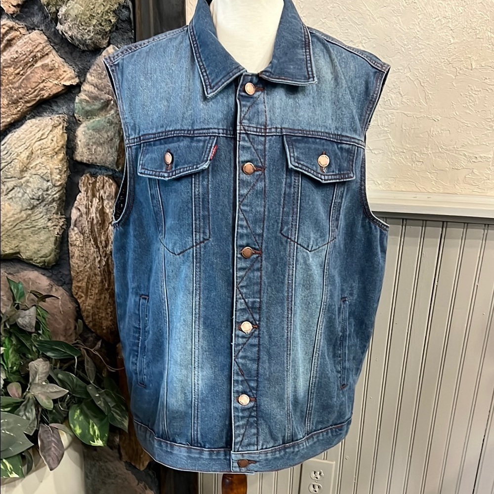 Men's or Women’s Blue Denim Falmer Heritage Vest